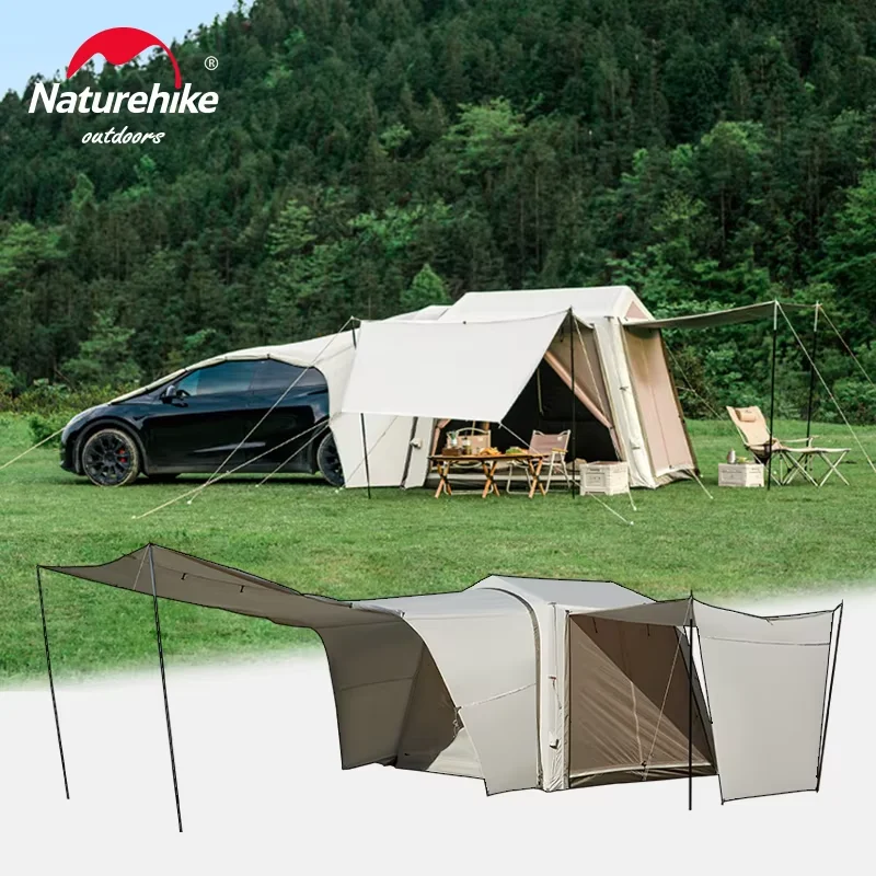 

Палатка Naturehike Gen Air 7.0, надувная палатка для кемпинга, автомобильная палатка для установки сзади, портативная палатка для 3-4 человек, защита от УФ-излучения UPF50+, семейная палатка для путешествий.