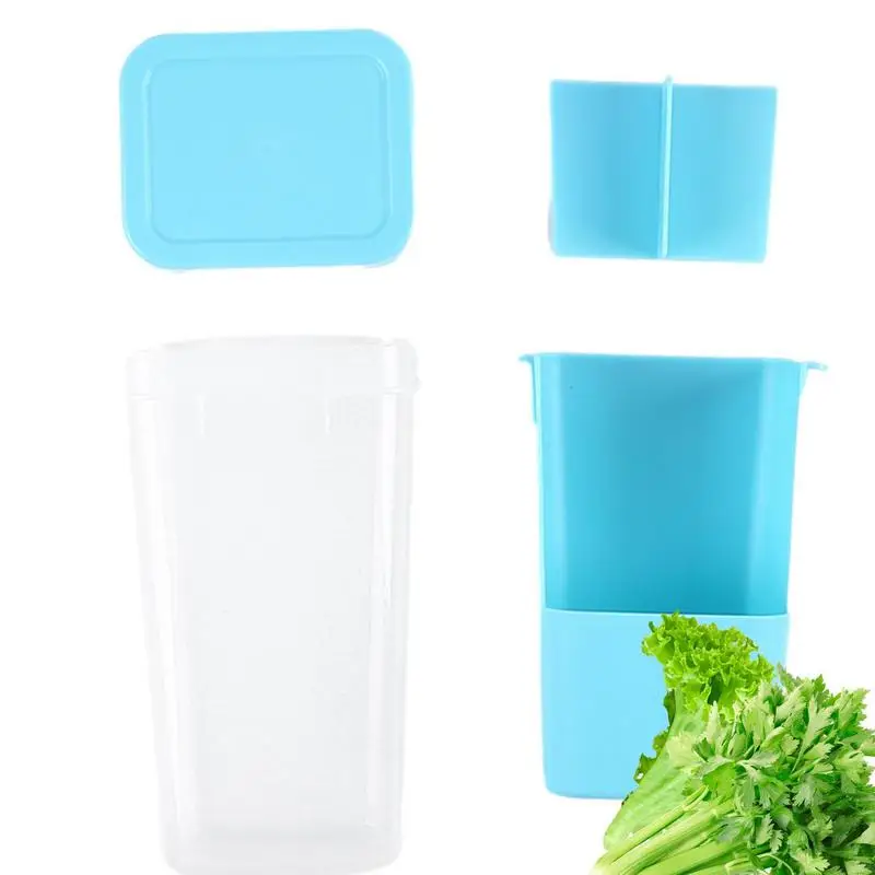 

Herb Saver Premium Herb Storage Container Keeps Greens Vegetables Fresh Premium Herb Keeper Clear Spice Fridge Preserver Storage