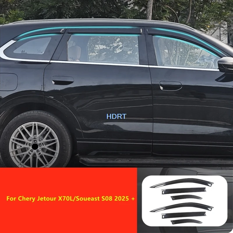 

Для Chery Jetour X70L/Soueast S08 2025 + Стайлинг автомобиля, козырек для окна, защита от солнца и дождя, защита от атмосферных воздействий, аксессуары