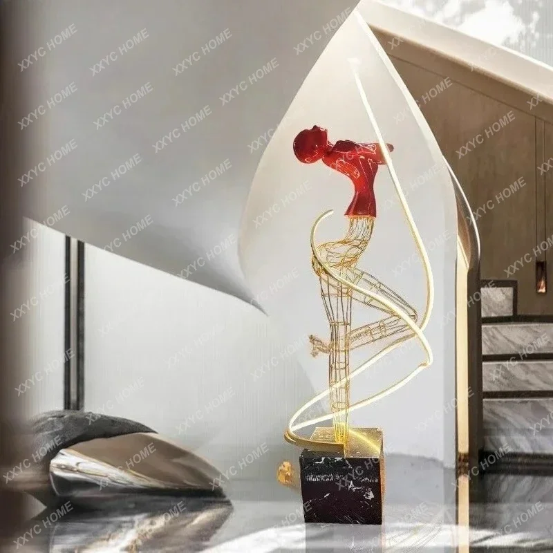 

Y1 Postmodern figure art sculpture lobby home living room light luxury fiberglass large decoration ornament
