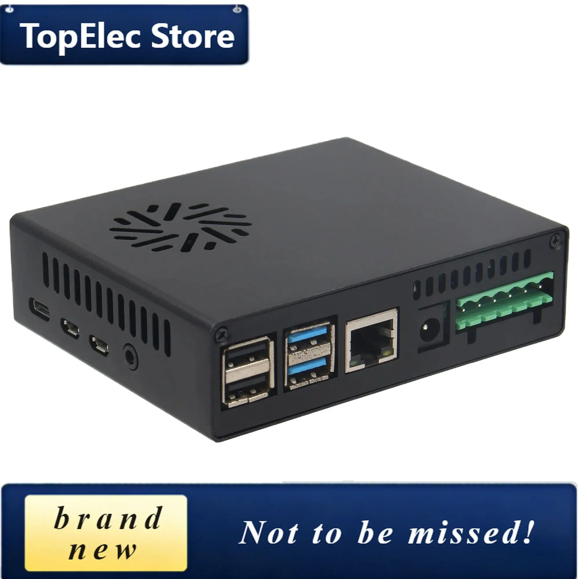 TopElec AMPi, HiFi Amplifier AMP Expansion Board with Case & Heatsink for Raspberry Pi 4 8GB / 4GB / 2GB