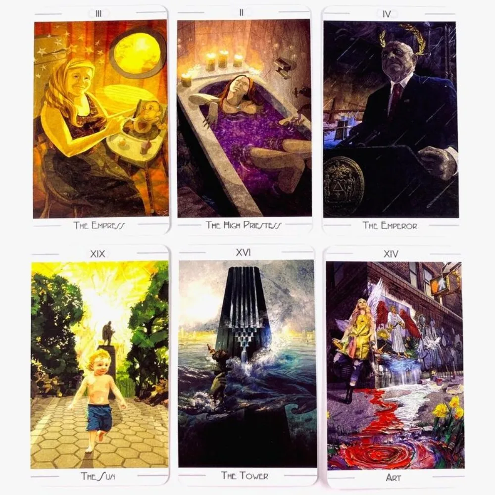 The Urban Tarot Deck Leisure Party Table Game Fortune-telling Prophecy Oracle Cards 10.3*6cm 78 Pcs Cards