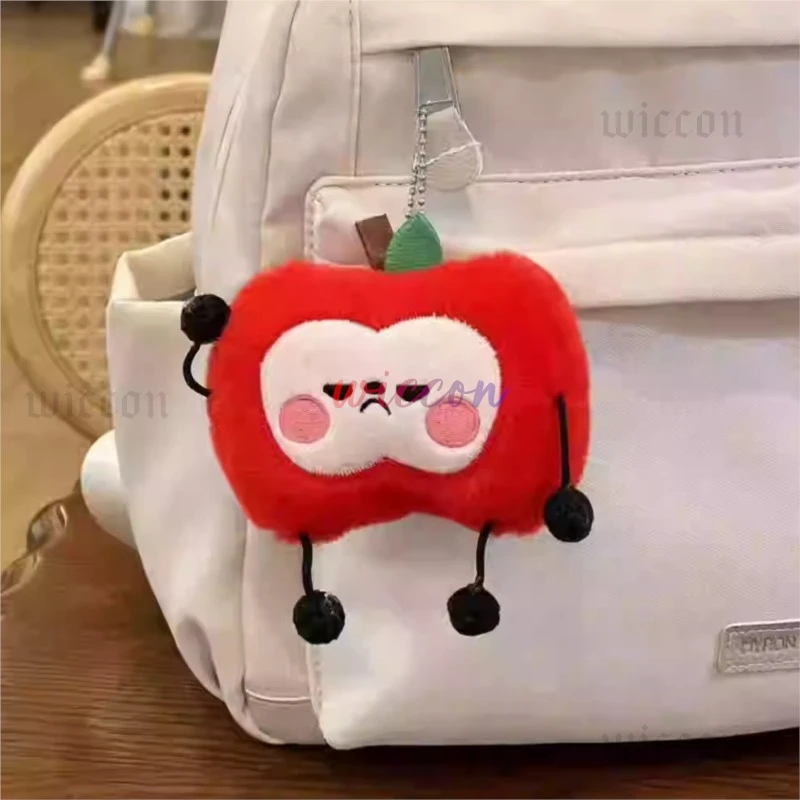 Juego Love and Deepspace Caleb Cosplay llavero de muñeca muñecos rojos de peluche colgante de manzana bolsa accesorios de decoración regalos de navidad