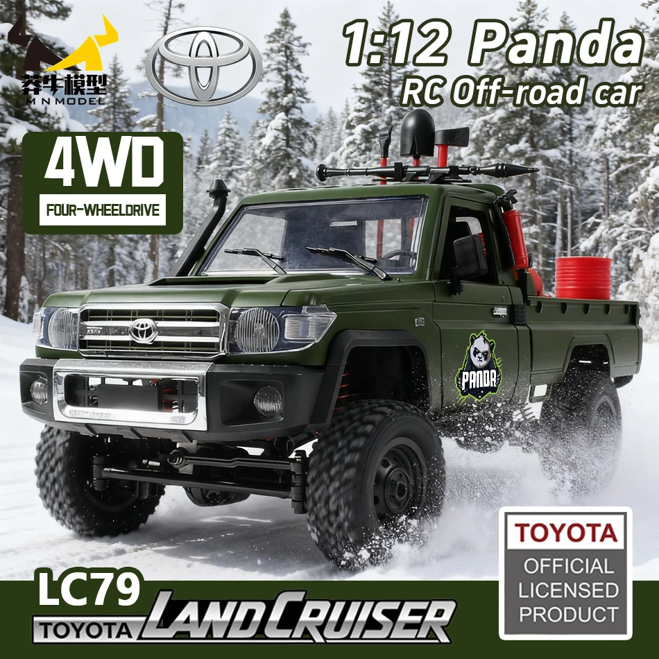 

MN МОДЕЛЬ 1/12 4x4 RC Panda Внедорожник Лопата Инструмент Приключенческий автомобиль Вездеход Грузовик Rock Crawler Модель игрушки для взрослых Подарок