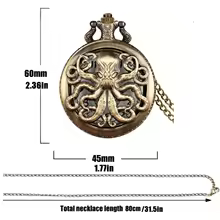 Watch dial close-up showing octopus art and Roman numerals