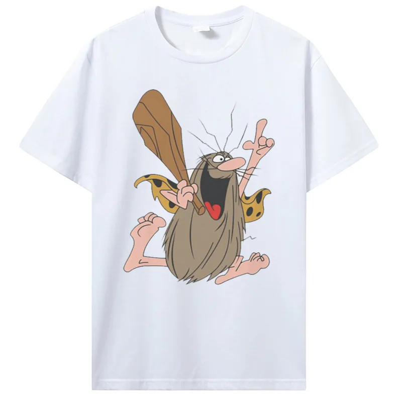 Hanna Barbera Printed Women's T-shirt Captain Caveman Cavey 1980s Cartoon Tops Leisure T Shirt Men Tee Special Women's Clothing