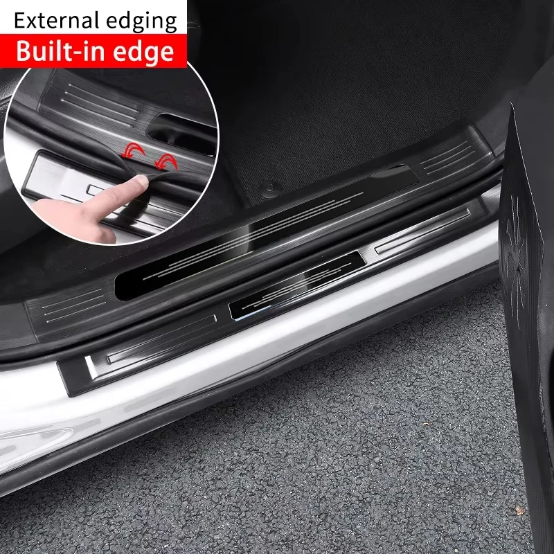 

for Volvo xc60 S60 V60 V60CC modified threshold bar welcome pedal foot pedal stainless steel decorative accessories