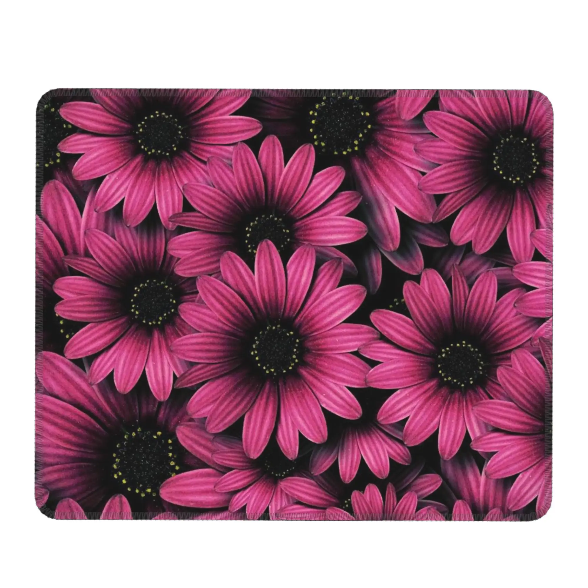 Pink Daisy Floral Pattern Mouse Pad Computer Keyboard Mouse Mat Gaming PC Laptop Desk Mat Office Table Mats