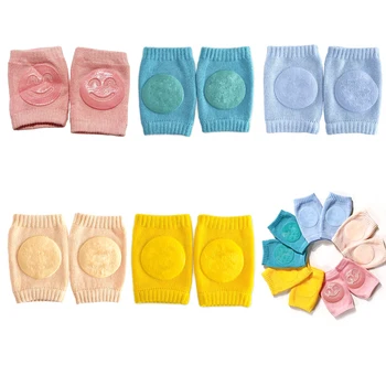 아기 무릎 패드 크롤링 워킹 팔꿈치 쿠션 보호대, 통기성 면 워머 액세서리, 세탁 가능 유아 워머 