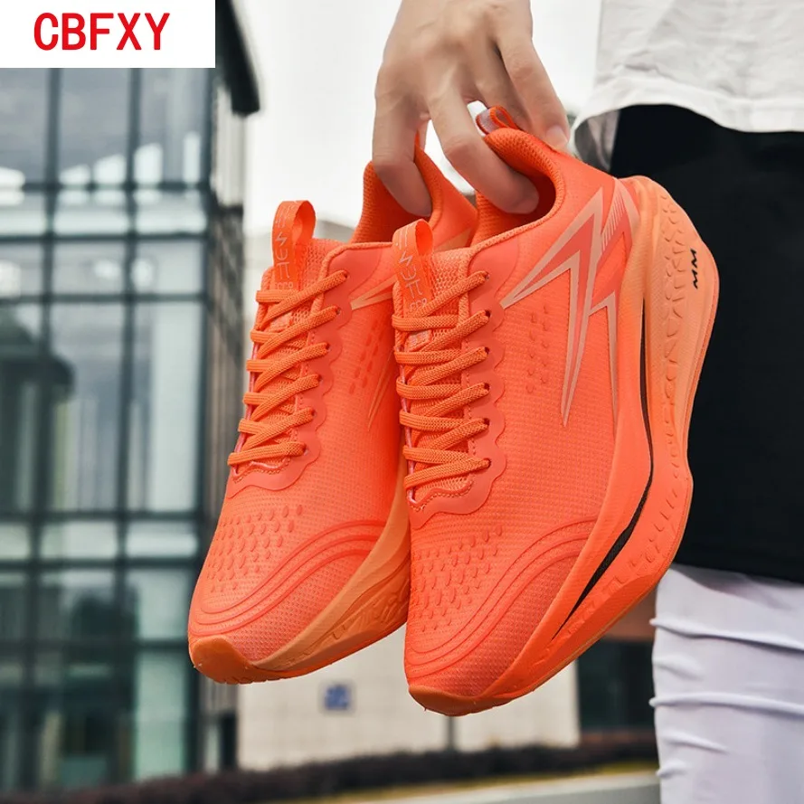 

2026Men Running Shoes Speciality Marathon Sports Shoes Breathable Lightweight Carbon Board Women's Trend Athletic Sneakers Women