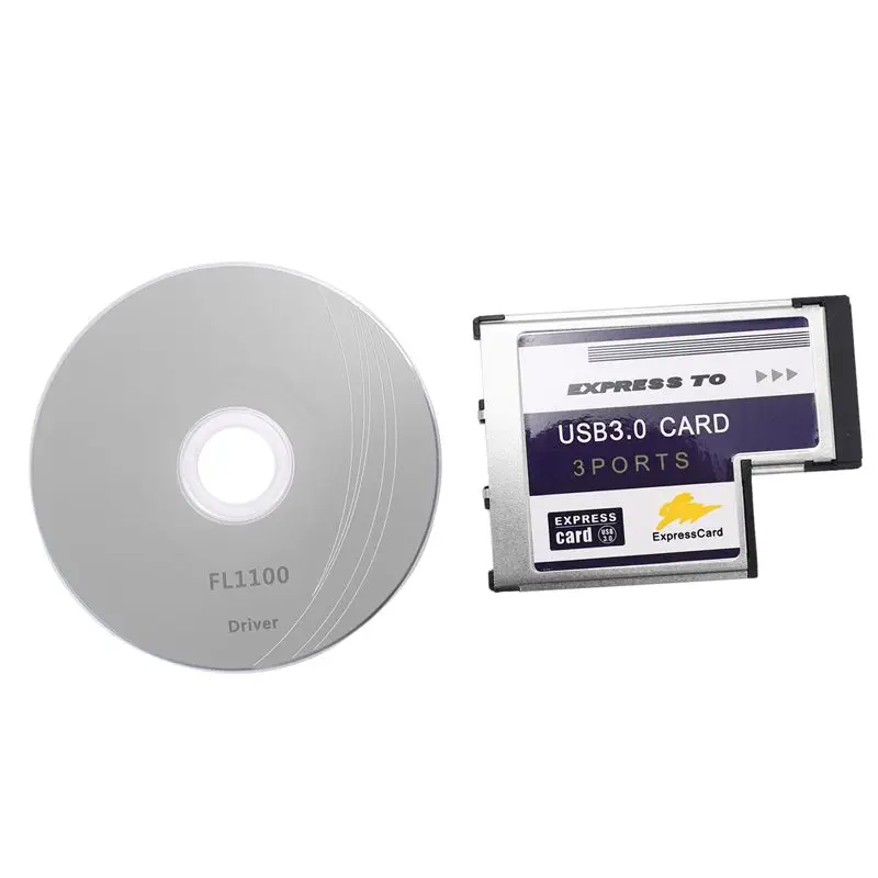 

Стабильная 3-портовая карта USB 3.0 Express Card 54 мм PCMCIA Express Card для ноутбука, новая