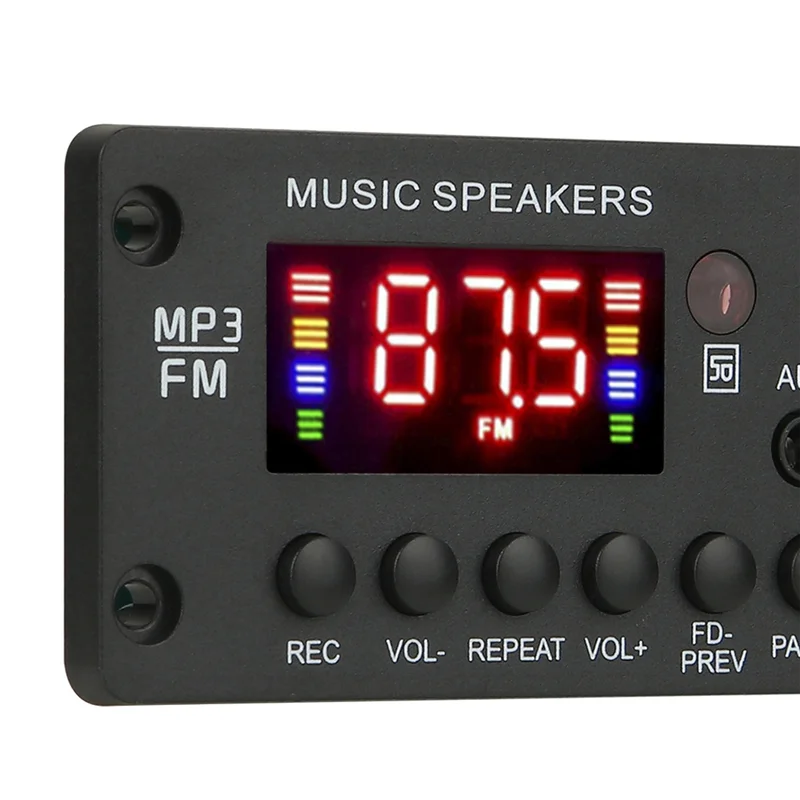 أفضل العروض 50 واط مكبر للصوت 12 فولت MP3 فك مجلس بلوتوث 5.0 25 واط سيارة مشغل MP3 USB وحدة تسجيل راديو FM AUX لمكبر الصوت