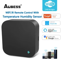 S06 Tuya Smart WIFI IR Remote Control + Temperature Humidity Sensor Infrared Remote Controller Works with Amz Alexa Google Home