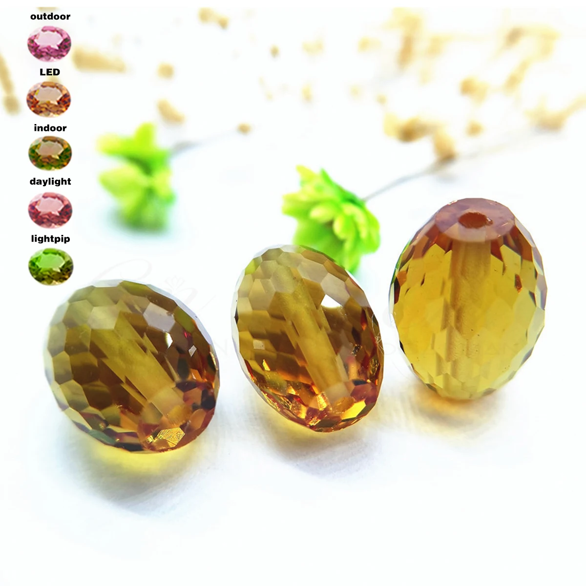 20 pcs-100pcs color sultanite water droplet shape beads according to different lights change colors,DIY of jewelry accessorie