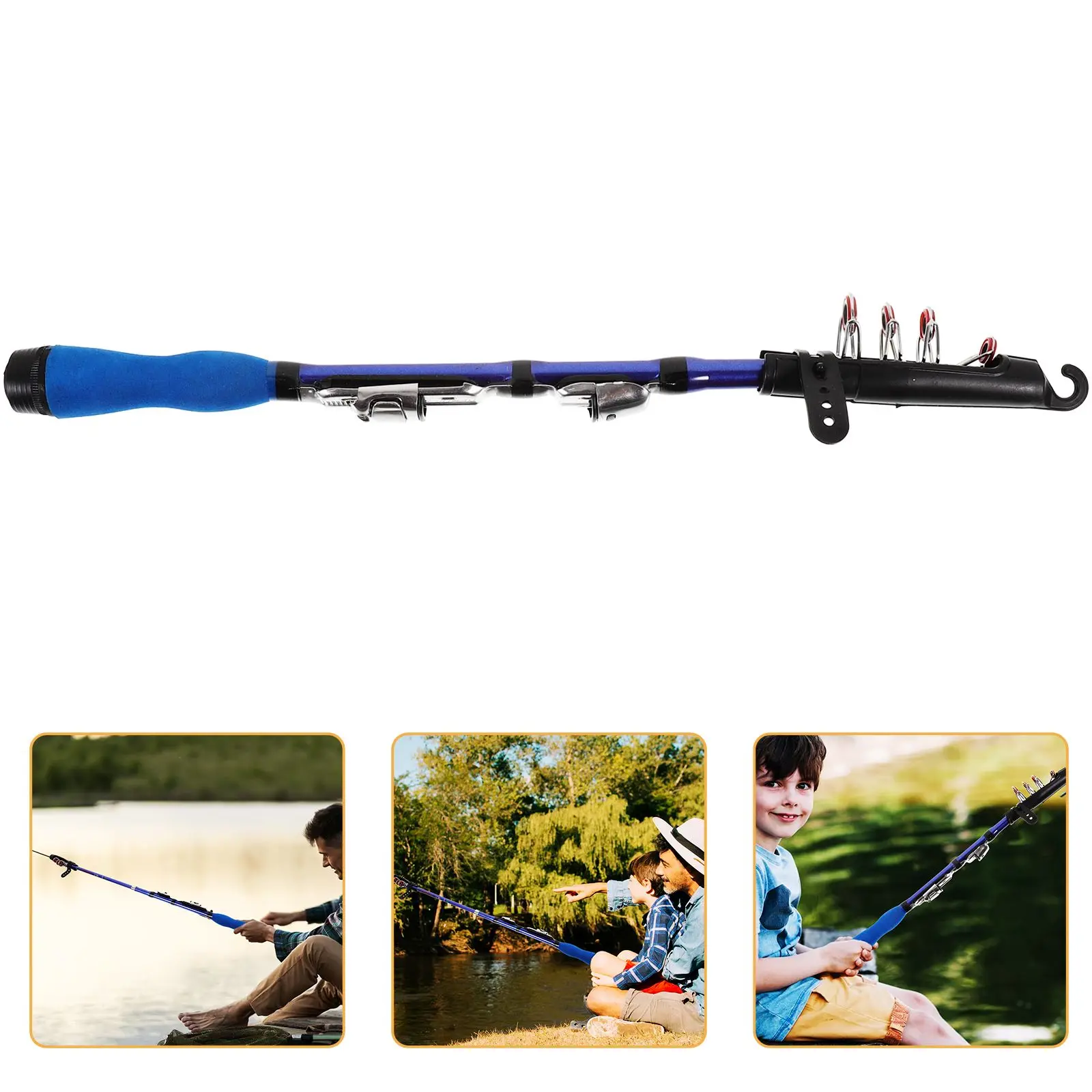 

Mini Portable Fishing Rod Professional Carbon Fiber Boat Telescopic Lightweight Durable High Thickened Handle