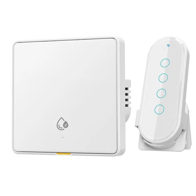 Wall Power Switch+ Remote Control 20A 4000W Tuya Zigbee RF433 Smart Switch Monitor For Hot Water Heater AI Assistant B