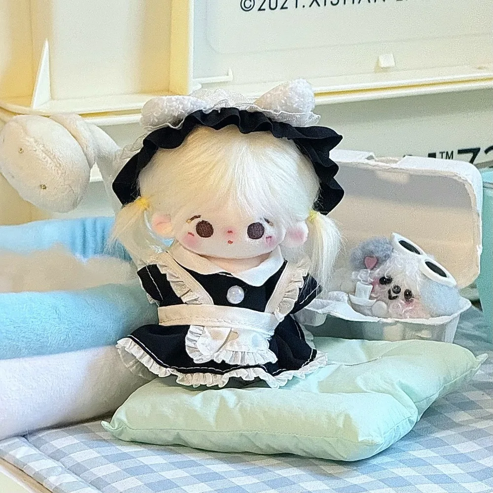 Dulce falda de muñeca hecha a mano de 10cm DIY reemplazar muñeca general vestir muñeca de peluche