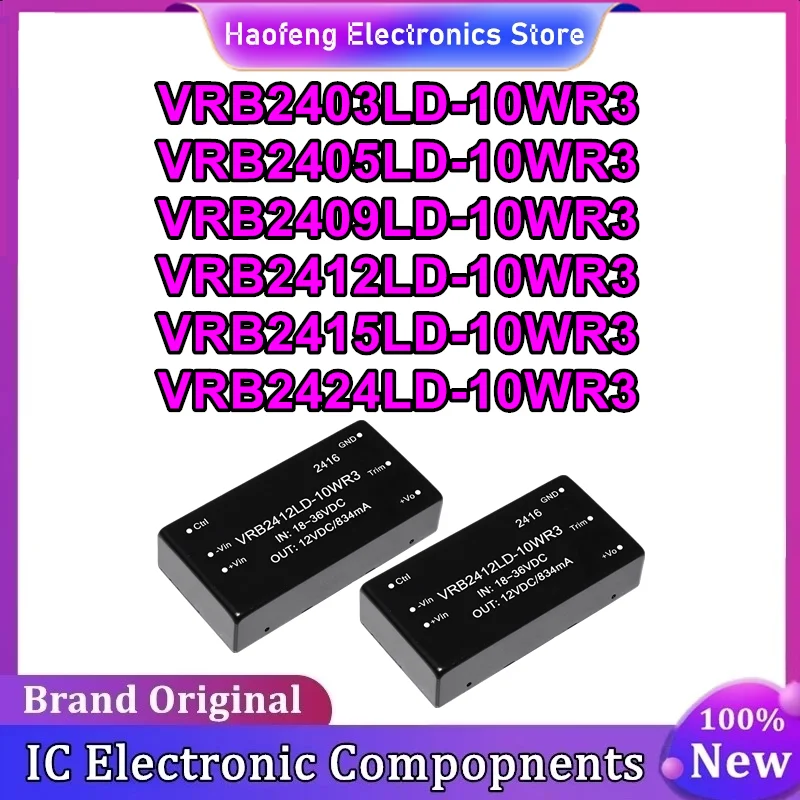 VRB2403LD-10WR3 VRB2405LD-10WR3 VRB2409LD-10WR3 VRB2412LD-10WR3 VRB2415LD-10WR3 VRB2424LD-10WR3 isolated power module New