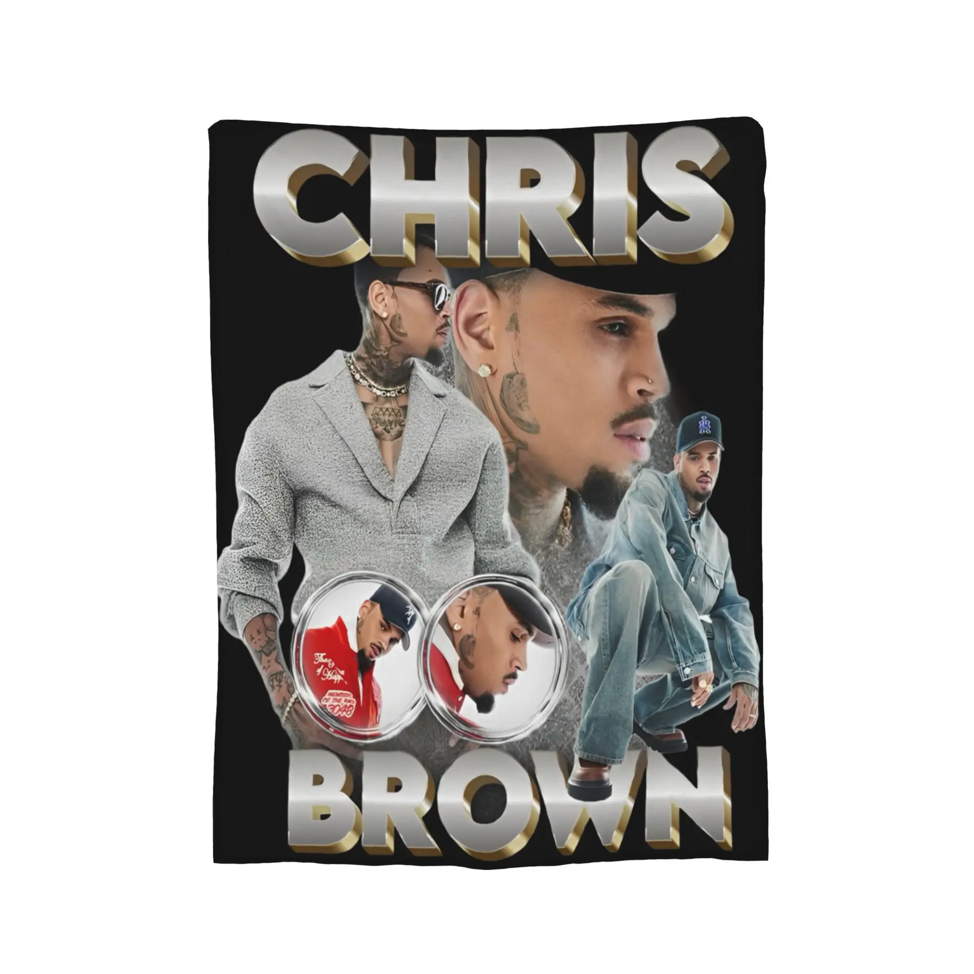 Chris Brown Tour 2025 Throw Blanket for Couch  Soft Cozy Plush Blanket 50x60 Inches Multi-size Bedspreads for All Seasons