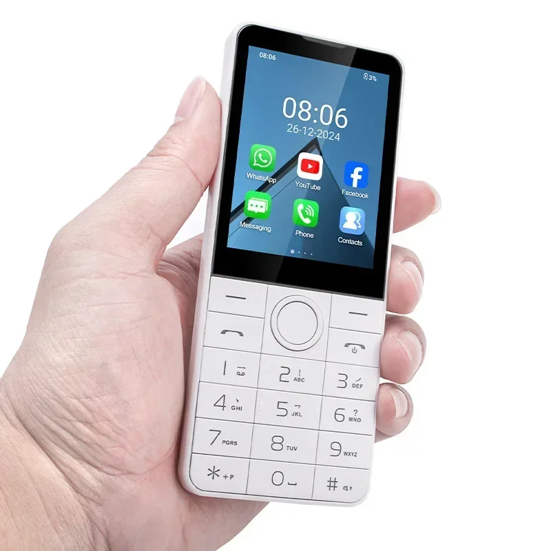 DOOV R77 4G Touch Screen Keypad Smartphone Without Camera 2.8 Inch 3GB+32GB 2100mAh Android13 Hebrew Keyboard Mobile Phone