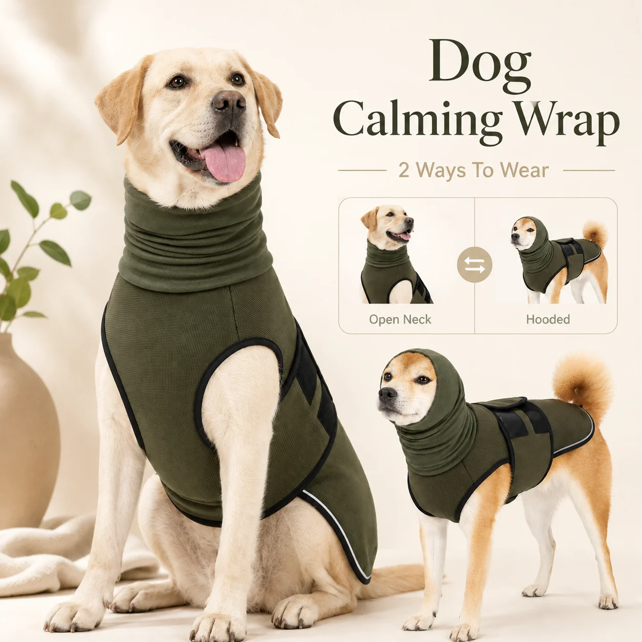 Dog Anxiety Vest - Эластичный жилет для собак от тревоги