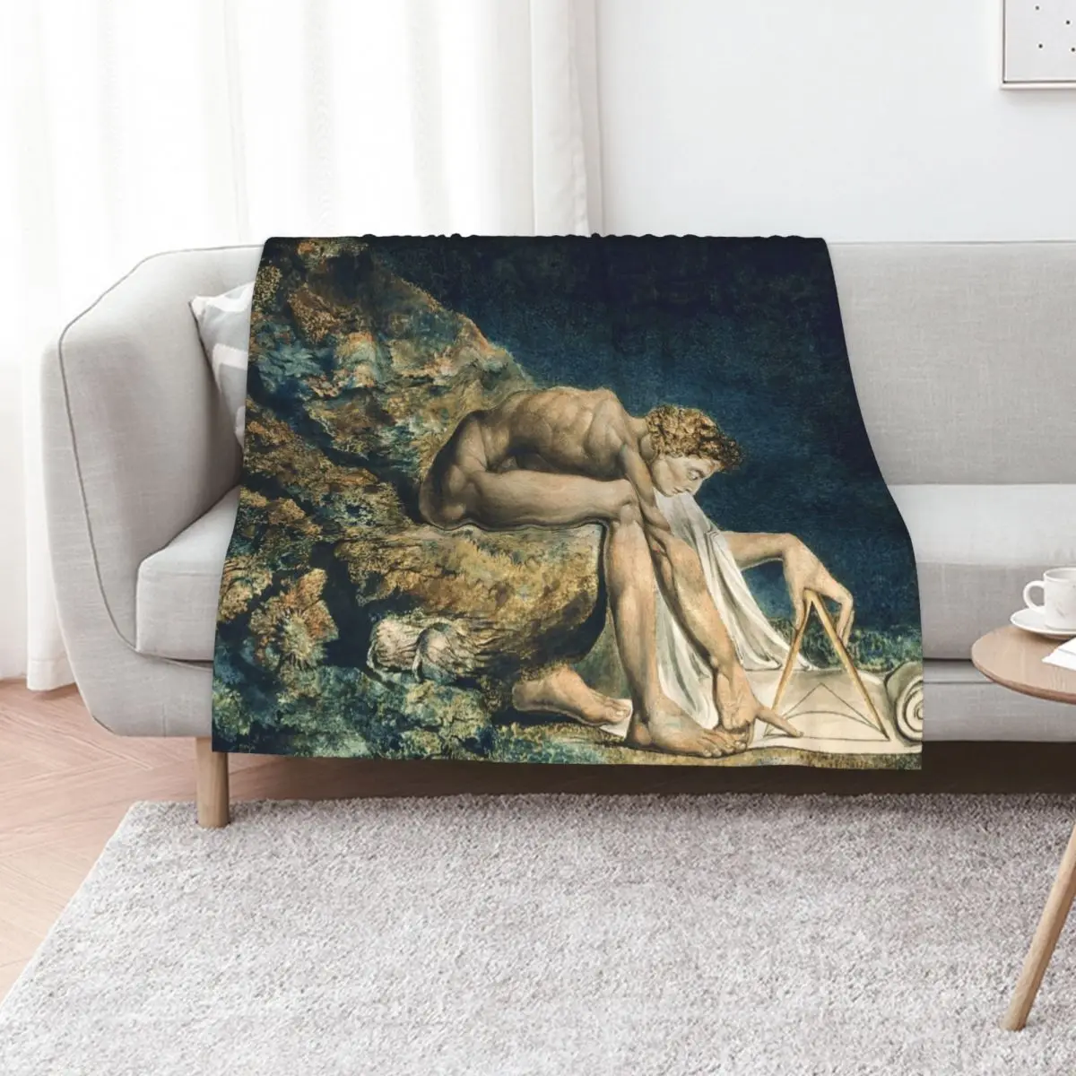 William Blake Newton Throw Blanket Cozy Napping Blanket Gift for Mom Dad