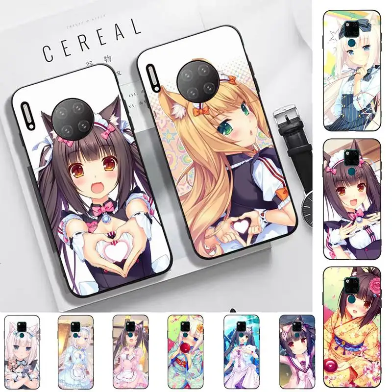 Anime Girl Nekopara Phone Case for Huawei Mate 20 10 9 40 30 lite pro X Nova 2 3i 7se