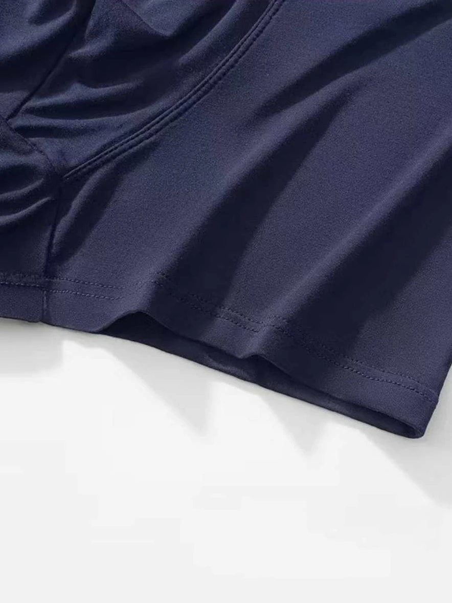 4 Pcs Set of Men's Underwear Classic Greek Key Waistband Boxer Briefs Comfortable Soft Trunks for Men Fashion Underpants