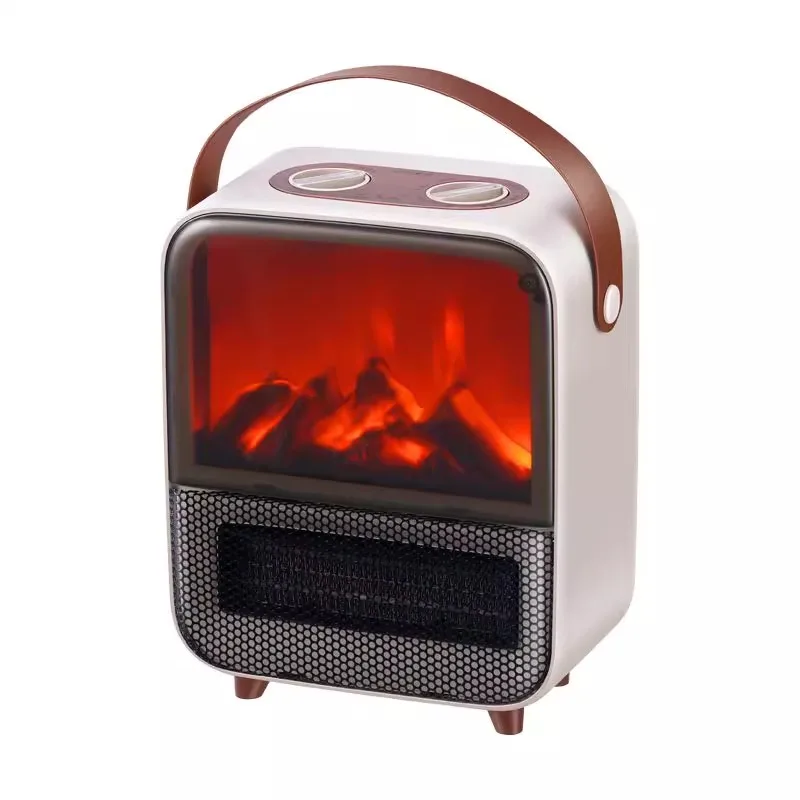 

220V 1500W Fireplace Heater Home Heater Energy-saving Simulated Flame Electric Heater Office Bathroom Hot Air Fan