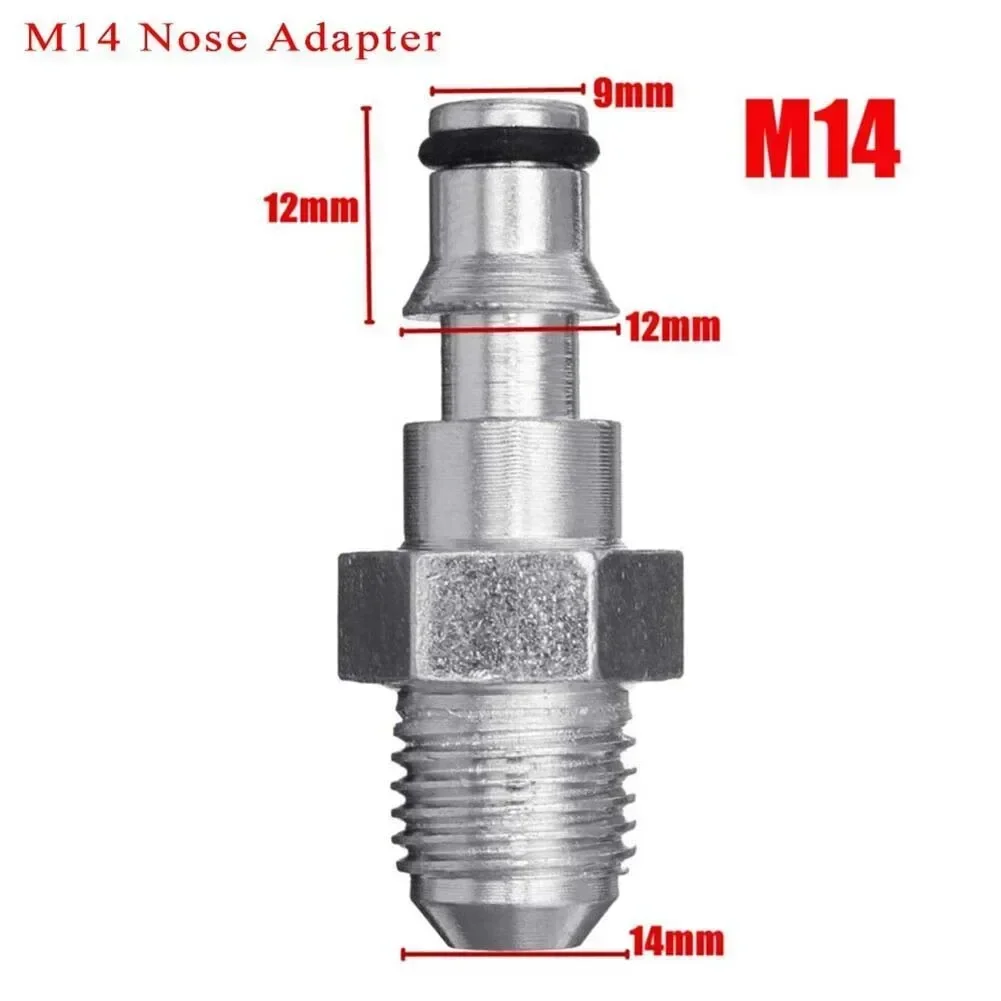 Hose Adapter Hose Fitting Adapter 14*12*9mm 1pc Silver Color To/M22 Garden Tool Pressure Washer Parts High Quality