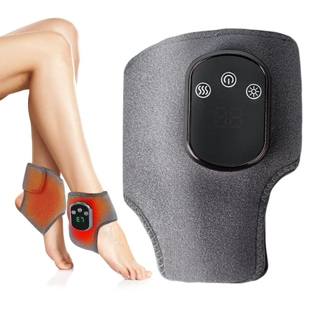 

Cordless Heated Ankle Wrap Foot Massager with 3 Vibration Mode 5 Heat Level Foot Revive Massager