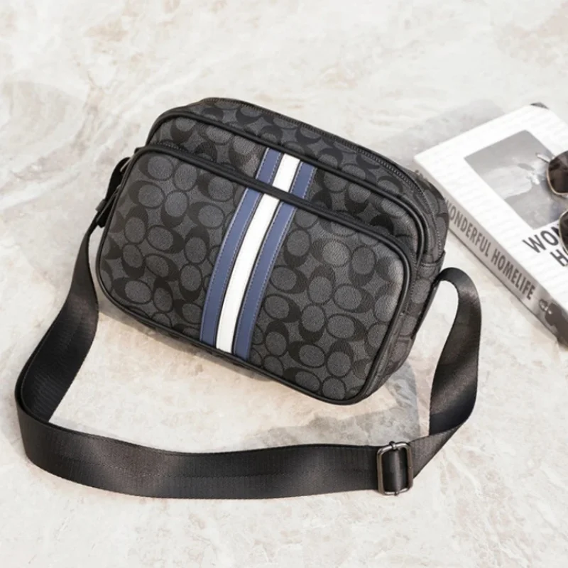 

Popular Crossbody Bag Men PU Leather Fashion Phone Messenger Bags Shopping Leisure Sports Party One Shoulder Bag Dropshipping