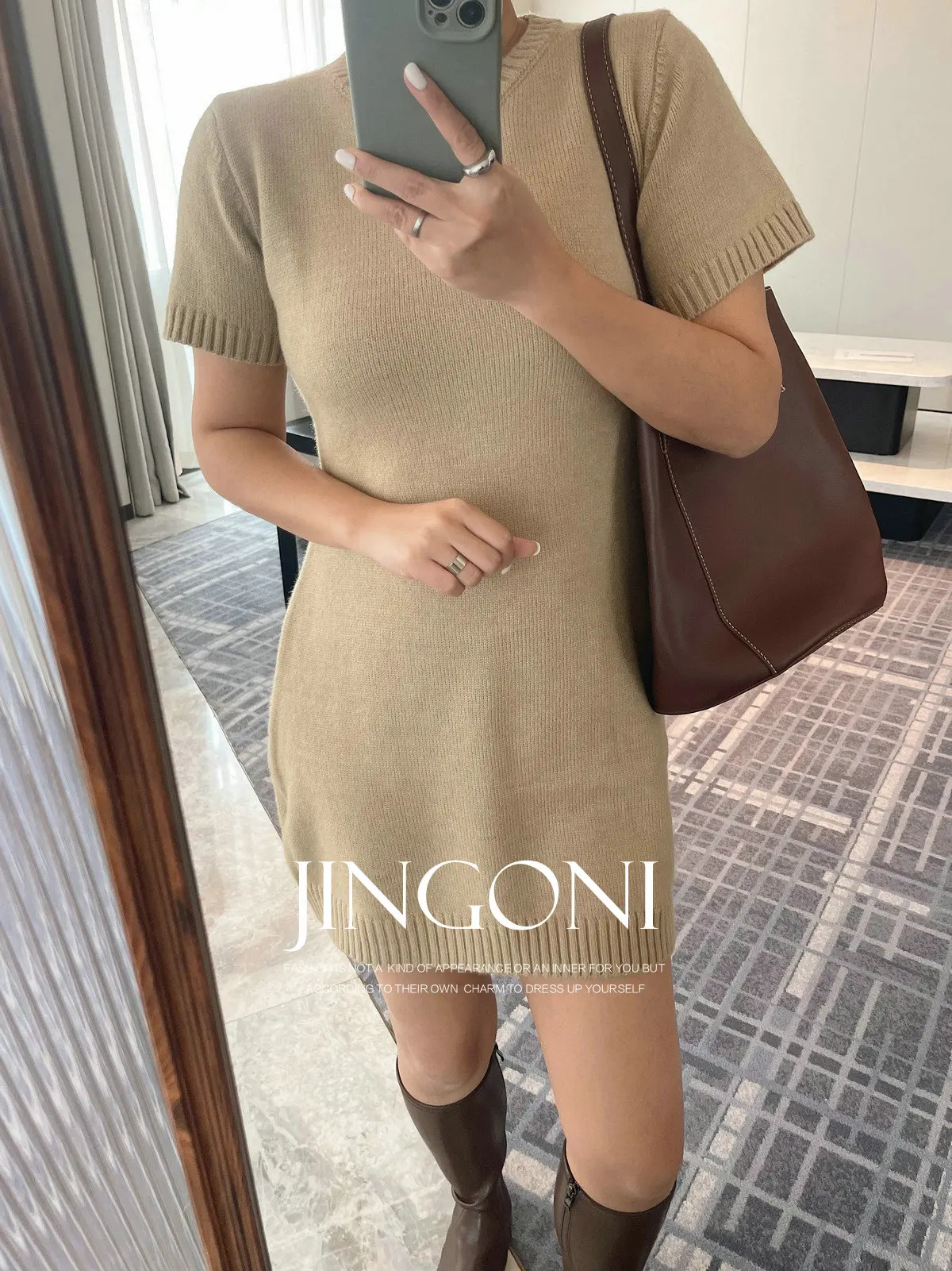 Knit Dresses Blouse Woman Clothing 2024 Autumn Winter Trend Short Sleeve Korean Fashion Style Vintage Elegant Party Luxury New