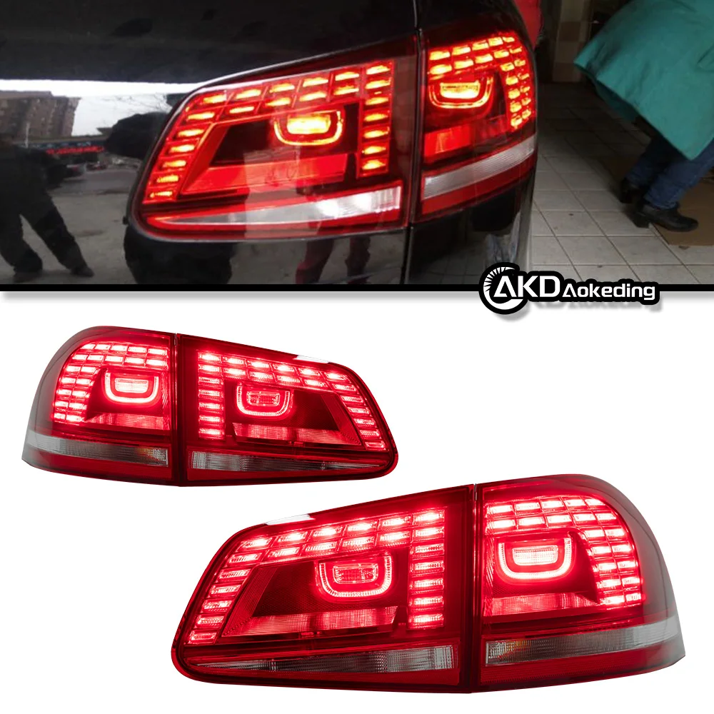 Fanaleria Posteriore LED CG Styling con Indicatore Dinamico e Luce di Retromarcia Compatibile con Volkswagen Touareg 7P 2010-2018