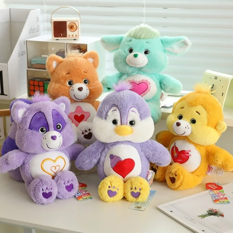 

New Cute 33cm Care Bears Forest Animal Series Plush Toy Stuffed Doll Elephant Rabbit Raccoon Dog Pillow Soothing Toys
