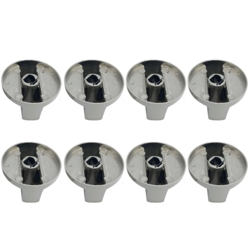 8PCS Stove Knobs 6mm Metal Rotary Gas Range Switch For Kitchen Cooktop Machine Control Replacement