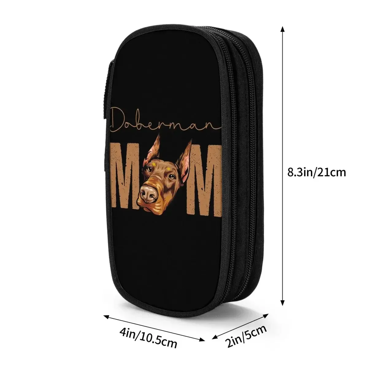 دوبيرمان أمي الكلب مقلمة تخزين كبيرة أكياس القلم صندوق القلم قلم رصاص الحقيبة للبنين بنات الطلاب القرطاسية مكتب المدرسة #3