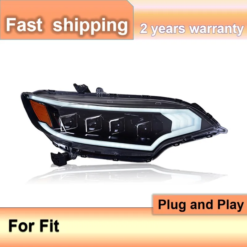 

Car Styling for Honda Fit 2016 Headlight 2014-2017 Honda Fit 2015 Headlamp DRL Turn Signal Low High Beam Projector Lens
