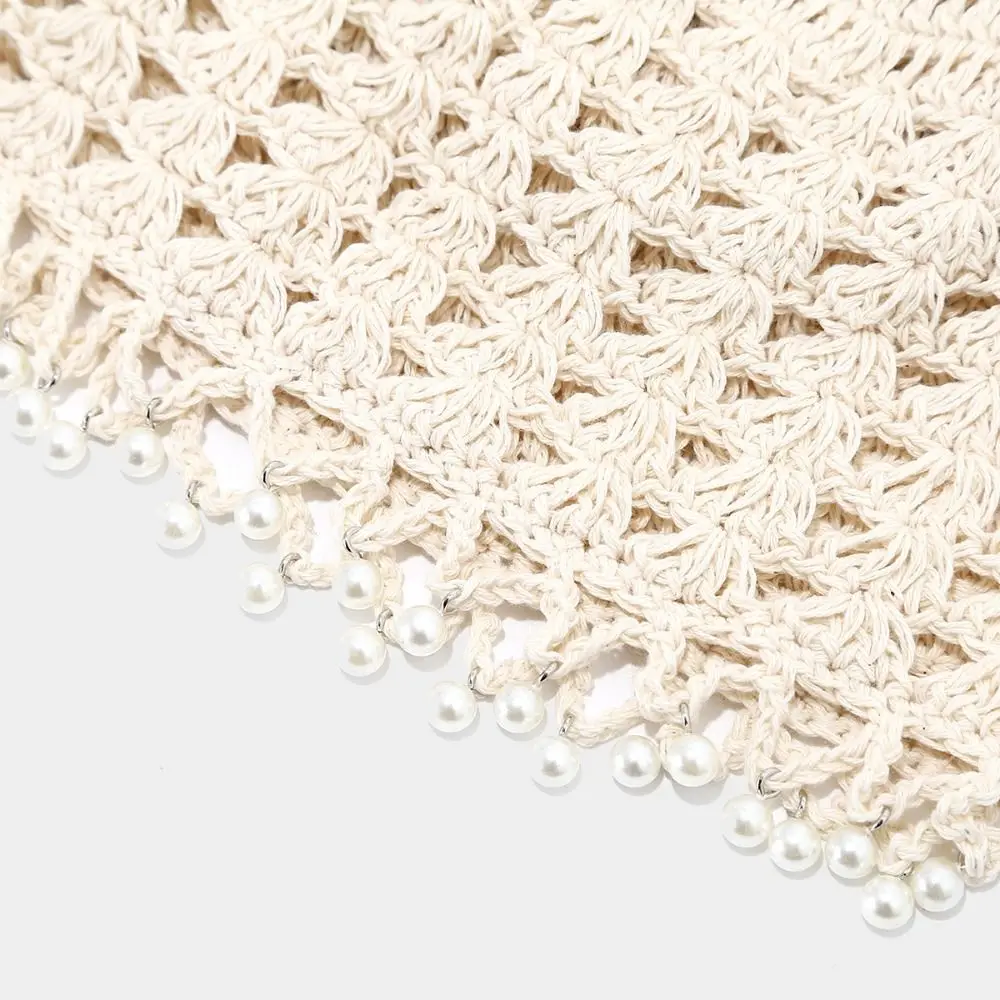 موضة الحلو الكروشيه الجوف محبوك قبعة الخرز شرابات البوهيمي نمط العرقية نمط قبعة رقيقة الجوف خارج نسج قبعة الفتيات #6