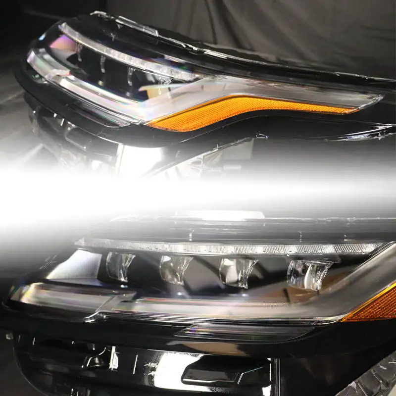 USA Version for 2024 Range Rover Velar Quad-eyes LED Headlights 12V 6000K Low-end Upgrade to High-end Headlamp Car Accessories