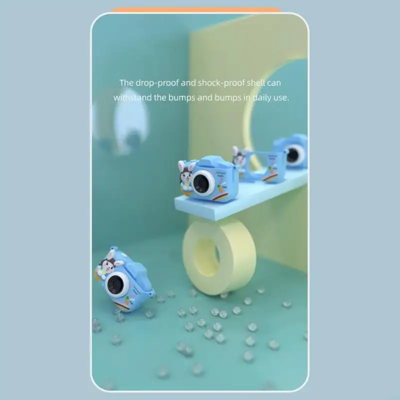 

Durable ABS Childrens Camera 32G Storage OTG Adapter Double Lens MP3 Function L8RB