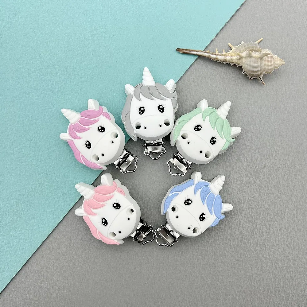 Silicone Animal Clips para Bebê, Vários Baby Chupeta, Cadeia Titular, Acessórios de Cuidados, Mordedor, DIY Mamilo, BPA Free, Presentes, 3 PCs