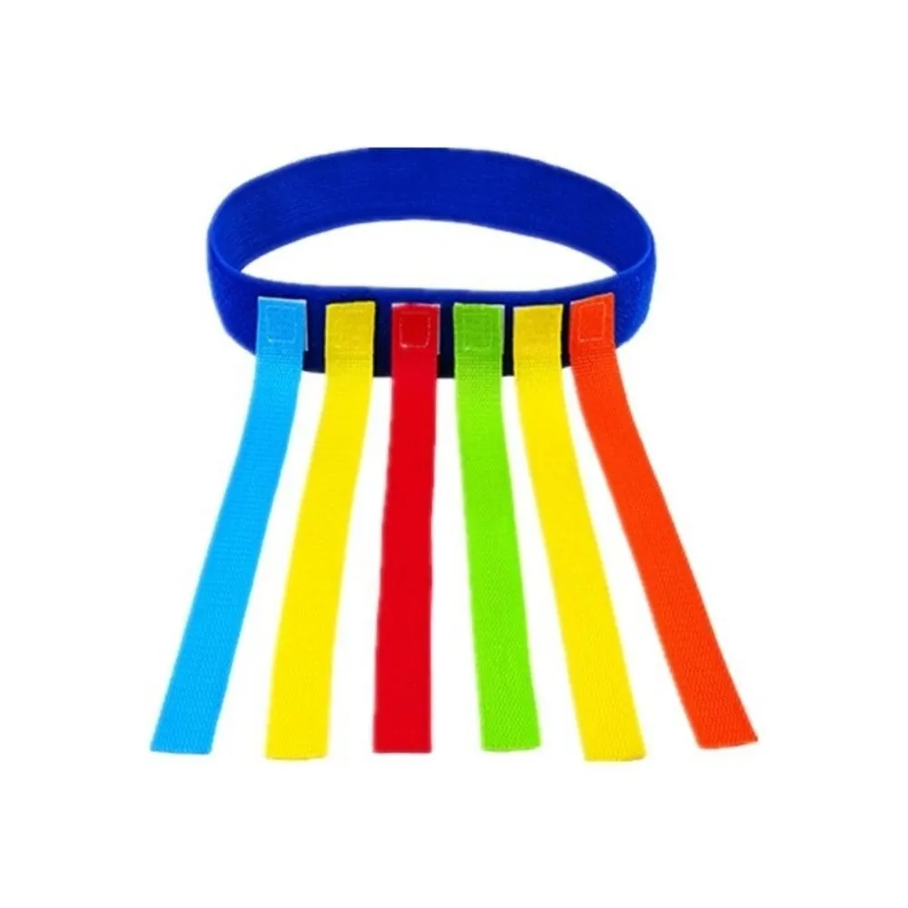 Multicolors Skill Training Catch Tail Props Fashion Parent-Unisex Teamwork Game Outdoor Funny Game Belt with 6pcs tails