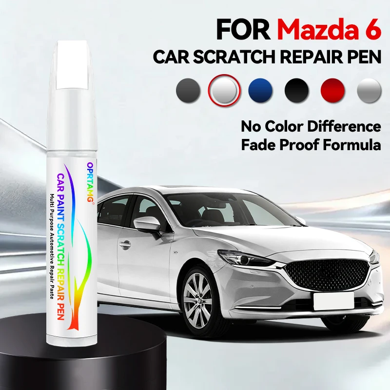 

Ручка-корректор для ремонта автомобильной краски, средство для удаления царапин, аксессуары для авто DIY для Mazda 6: синий 42B, белый 34K, черный 25D, серебристый 45P, серый 36CP