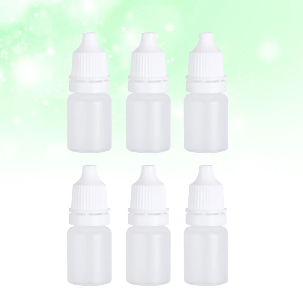 

6Pcs 5ml Empty Plastic Squeezable Dropper Bottles Eye Liquid Dropper Dropping Bottles (White) liquid dropper bottle