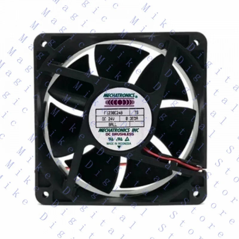 UU  1PC   12cm 2-Wire Server Cooling Fan  F1238E24B DC24V 0.350A 12038