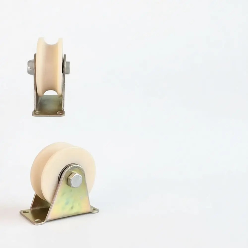 Nylon Sliding Gate Track Roller V Groove U Type Pulley Silent Wearproof Guide Wheel For For Fanglin Warehouse Doors