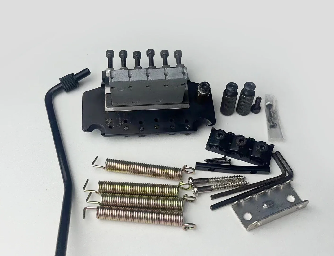 Original High End Genuine Special Vibrato Guitar Bridge System with 43mm Locking Nut Black
