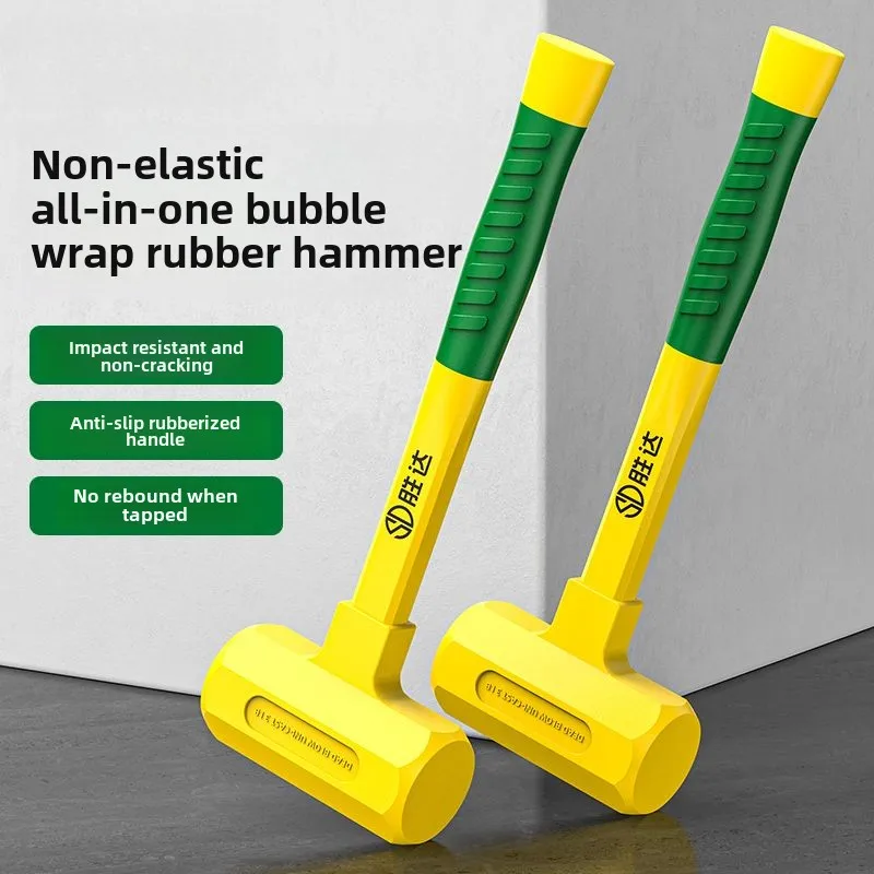 Rubber Mallet Flooring Tile Installation Hammer Rubber Non-elastic Shock Hammer Does Not Damage The Wall Tools