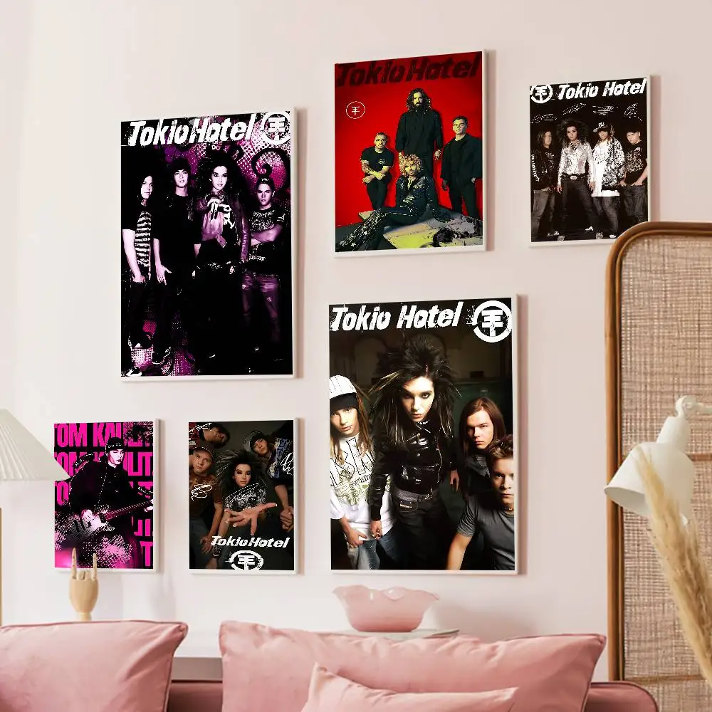 Singer Bill K-Kaulitz Tom Tokio Classic Vintage Posters Vintage Room Home Bar Cafe Decor Nordic Home Decor